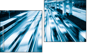 Autostrada Megacity
 - Obraz dwuczęściowy, Dyptyk
