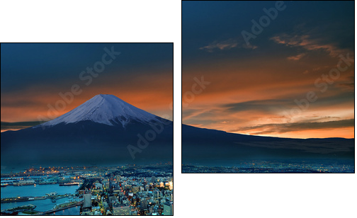 Fotografia Fuji – japoński święty szczyt
 - Obraz dwuczęściowy, Dyptyk