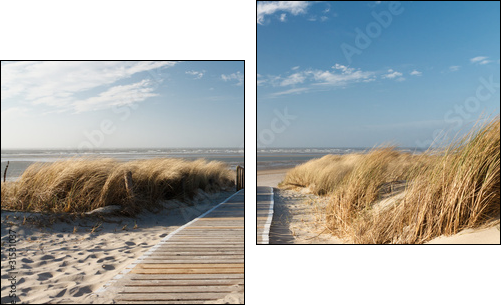 Północna plaża – w kolorze piasku
 - Obraz dwuczęściowy, Dyptyk