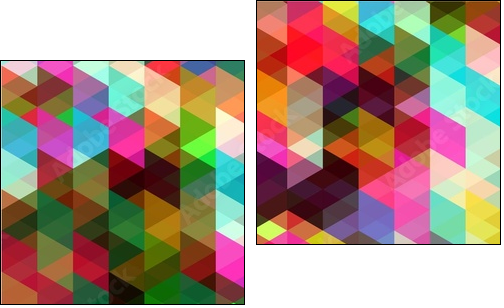 Kolorowe piksele
 - Obraz dwuczęściowy, Dyptyk