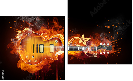 Electric Guitar  - Obraz dwuczęściowy, Dyptyk
