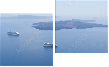 Biało – niebieskie Santorini
 - Obraz dwuczęściowy, Dyptyk