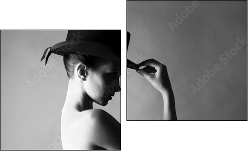 Akt – kobiecy kapelusznik
 - Obraz dwuczęściowy, Dyptyk