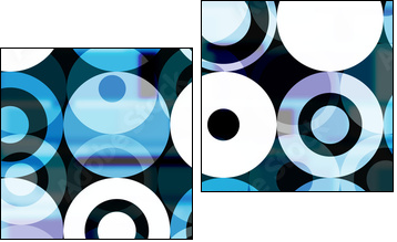 Koła i kółka – cykliczny błękit
 - Obraz dwuczęściowy, Dyptyk