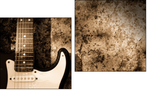 Grunge guitar  - Obraz dwuczęściowy, Dyptyk