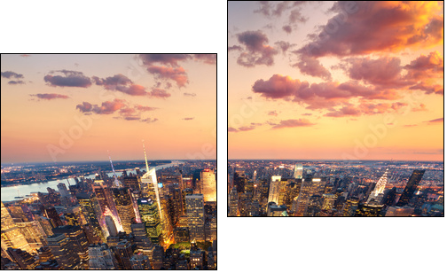 Nowy Jork pod gasnącym niebem
 - Obraz dwuczęściowy, Dyptyk