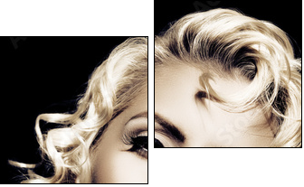 Portret z twarzą Marilyn Monroe
 - Obraz dwuczęściowy, Dyptyk