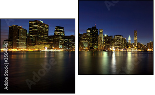 panorama Manhattanu o zmierzchu
 - Obraz dwuczęściowy, Dyptyk