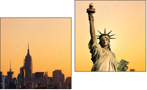 Statua Wolności – nowojorski symbol
 - Obraz dwuczęściowy, Dyptyk