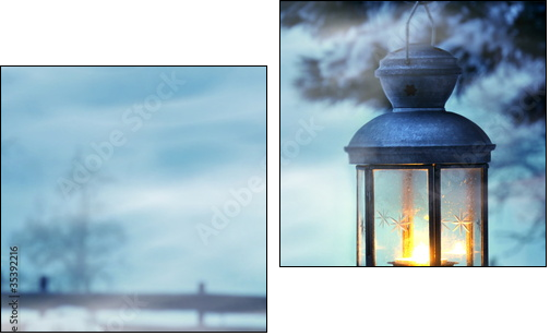 Lampion – zimowa latarnia
 - Obraz dwuczęściowy, Dyptyk