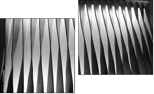 Symetria formy, asymetria cienia
 - Obraz dwuczęściowy, Dyptyk