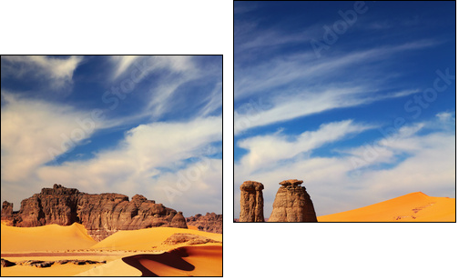 Sahara Desert, Algeria  - Obraz dwuczęściowy, Dyptyk