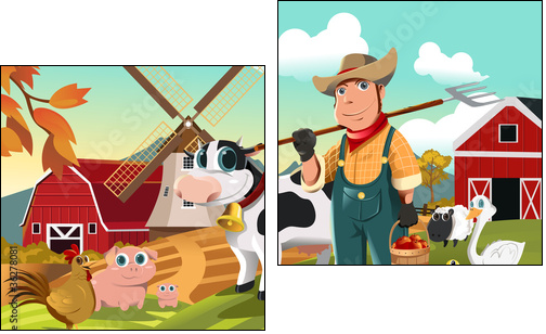 Życie na farmie – stary MacDonald i zwierzęta
 - Obraz dwuczęściowy, Dyptyk