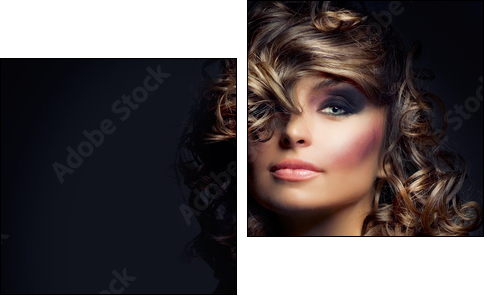 Fashion Beauty Portrait. Sexy Girl  - Obraz dwuczęściowy, Dyptyk