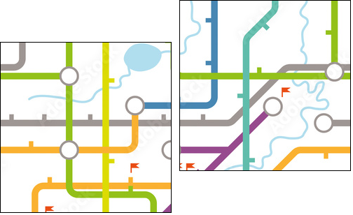 Metro – ramowy plan budowy
 - Obraz dwuczęściowy, Dyptyk
