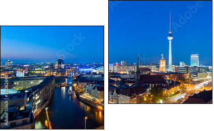 Berlin nocą – niemiecka panorama
 - Obraz dwuczęściowy, Dyptyk