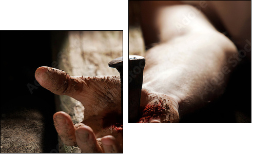 Nailed to the cross  - Obraz dwuczęściowy, Dyptyk