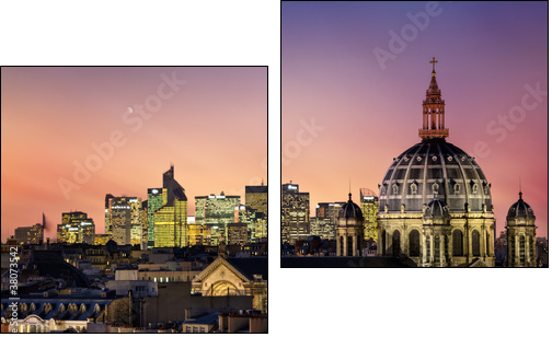 Paryż w światłach wschodzącej nocy
 - Obraz dwuczęściowy, Dyptyk