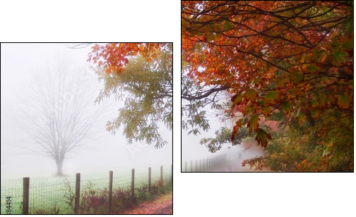 Złota jesień – poranek we mgle
 - Obraz dwuczęściowy, Dyptyk