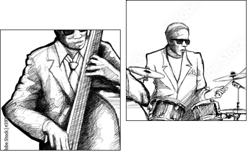 jazz band  - Obraz dwuczęściowy, Dyptyk