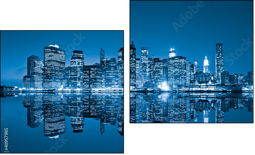 Manhattan, New York City. USA.  - Obraz dwuczęściowy, Dyptyk