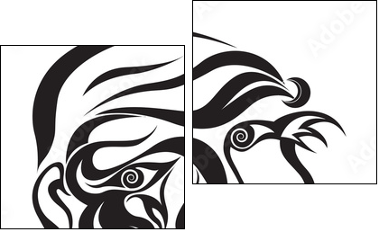 How you feel vector illustration - Obraz dwuczęściowy, Dyptyk