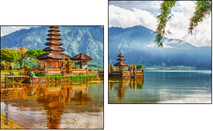 Pura Ulun Danu  - Obraz dwuczęściowy, Dyptyk