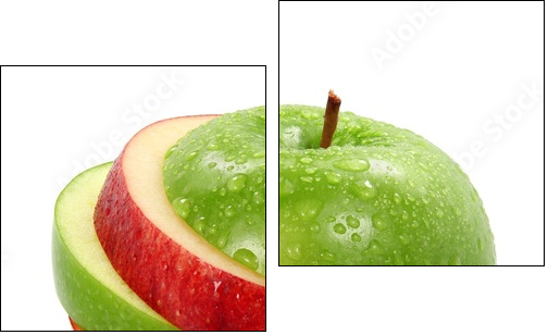 Zakazany owoc w wielu barwach - Obraz dwuczęściowy, Dyptyk