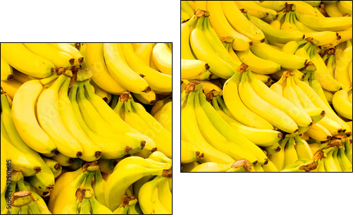 Bananowy raj - słoneczna wyspa - Obraz dwuczęściowy, Dyptyk