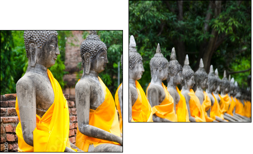 Buddha  - Obraz dwuczęściowy, Dyptyk