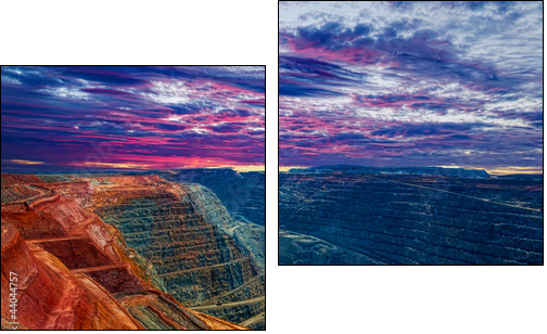 Super Pit Kalgoorlie Western Australia  - Obraz dwuczęściowy, Dyptyk