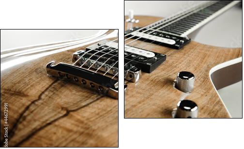 Electric guitar close-up  - Obraz dwuczęściowy, Dyptyk
