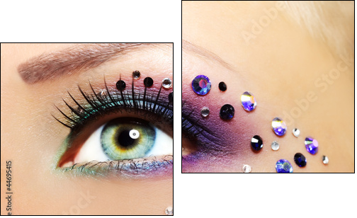 Beautiful Eye Makeup  - Obraz dwuczęściowy, Dyptyk