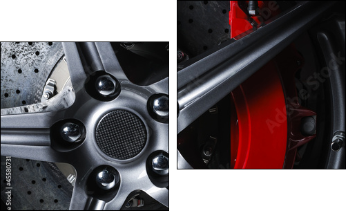 Super car disc-brake  - Obraz dwuczęściowy, Dyptyk