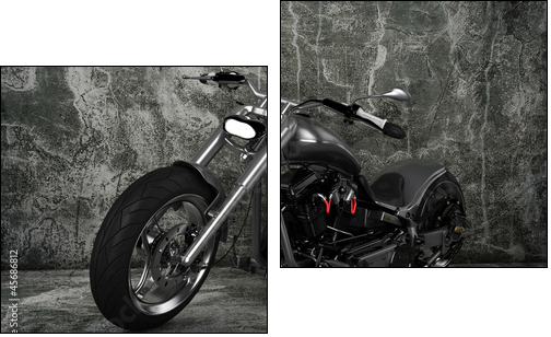 Custom Motorbike  - Obraz dwuczęściowy, Dyptyk