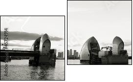 Thames barrier  - Obraz dwuczęściowy, Dyptyk