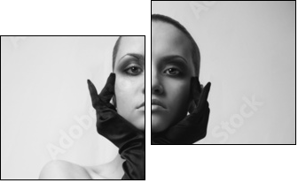 Akt w stylu high fashion
 - Obraz dwuczęściowy, Dyptyk
