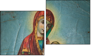 Orthodox Icon of the Mother of God  - Obraz dwuczęściowy, Dyptyk