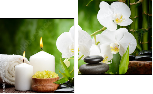 spa concept  - Obraz dwuczęściowy, Dyptyk