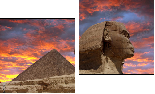 Giza – egipskie wakacje: Sfinks i piramidy
 - Obraz dwuczęściowy, Dyptyk
