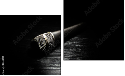 Dark microphone  - Obraz dwuczęściowy, Dyptyk