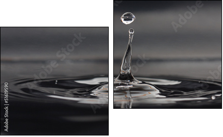 Goccia d'acqua  - Obraz dwuczęściowy, Dyptyk