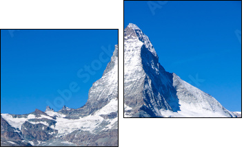 The Matterhorn in Switzerland  - Obraz dwuczęściowy, Dyptyk