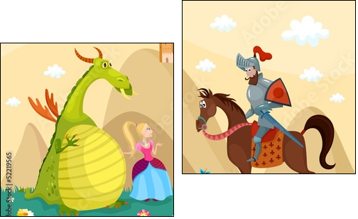dragon  - Obraz dwuczęściowy, Dyptyk