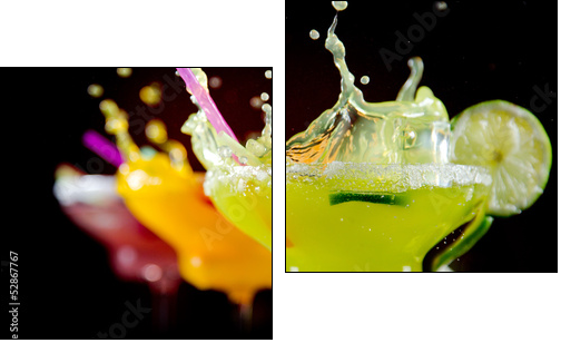 Fruit cocktails  - Obraz dwuczęściowy, Dyptyk