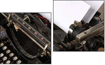 Stara maszyna do pisania
 - Obraz dwuczęściowy, Dyptyk