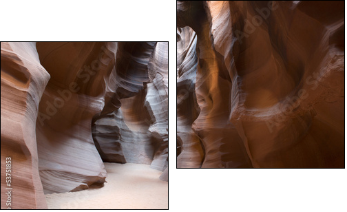 Antelope Canyon, Arizona  - Obraz dwuczęściowy, Dyptyk