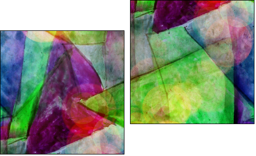 sunlight macro green, purple watercolor seamless texture paint s - Obraz dwuczęściowy, Dyptyk