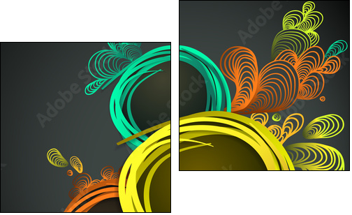 Eps10 Vector Colorful Design Background  - Obraz dwuczęściowy, Dyptyk