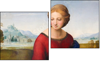 Madonna of the Meadow by Raphael (1505)  - Obraz dwuczęściowy, Dyptyk